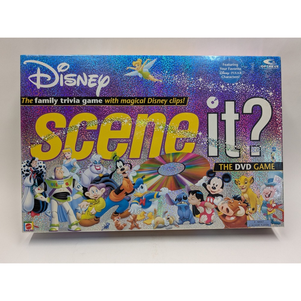 Disney Scene It? The DVD Game Mattel G3122 Family Trivia Board Game Pixar Movie